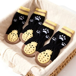 <span class=keywords><strong>Calcetines</strong></span> Elásticos para Mascotas con Puntos de Gel Antideslizantes, Diseño de Piña y Fresa para Cachorros - Product Image 2