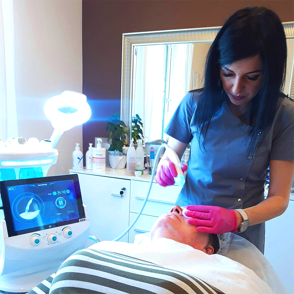 Hydra Facial Machine Aqua Peel Smart Ice Blue Skin Management System 7 In 1