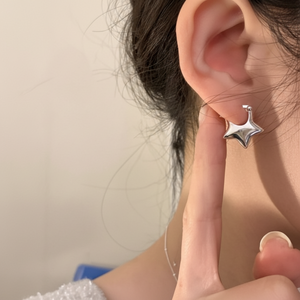 Orecchini a forma di stella S925 orecchini a forma di stella in argento Sterling - Product Image 1