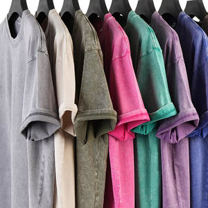 Camiseta Oversize de Hombre de Alta Calidad con Lavado Ácido, Diseño Estampado, 100% Algodón Tejido, Ecológica, Venta al por Mayor, Estilo Retro - Product Image 1