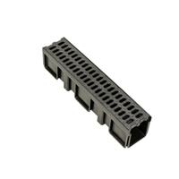 Caniveau de drainage résidentiel en HDPE avec grille de couverture pour cour et aménagement paysager