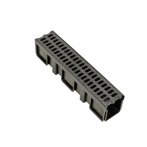 Durevole costruzione HDPE sistema di drenaggio di plastica nera a forma di U di scarico <span class=keywords><strong>grondaia</strong></span> con coperchio - Product Image 5