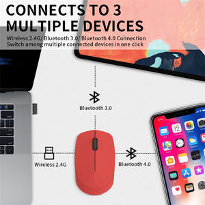 Rapoo M100G Optique Tri Mode Ergonomique Mince Silencieux 2400Dpi Bt 2.4G Mignon Mini Petit Ordinateur Portable <span class=keywords><strong>Souris</strong></span> Sans Fil - Product Image 2