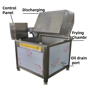 <span class=keywords><strong>Friteuse</strong></span> professionnelle à gaz et électrique <span class=keywords><strong>pour</strong></span> nuggets de poulet, chips de fruits et légumes, frites, avec alimentation automatique - Product Image 2