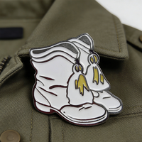 Épingles personnalisées avec logo sur mesure, en métal, émail doux teinté, pour vêtements