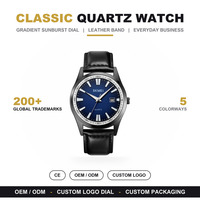 Montre à quartz SKMEI1986 populaire 2026 pour homme, bracelet en cuir véritable, affichage de la date, style décontracté et professionnel, montre-bracelet homme, personnalisation OEM