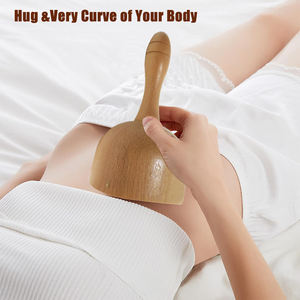 Taza de madera <span class=keywords><strong>para</strong></span> terapia de madera artesanal, vaso de masaje de madera con mango, se utiliza <span class=keywords><strong>para</strong></span> aliviar el dolor corporal - Product Image 2