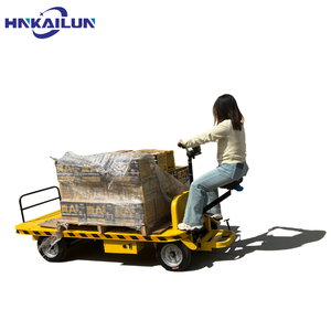 รถเข็นไฟฟ้าแบบแท่นสี่ล้อรับน้ำหนักได้สูงรถเข็นสำหรับโกดังสินค้าเหล็ก - Product Image 5