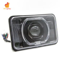 Haute qualité 4X6 6 pouces phare forme carrée 30Watt IP68 étanche lumière LED projecteur de faisceau haut et bas pour véhicules 12V