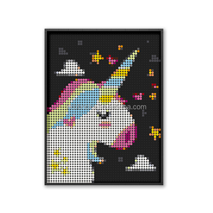 Cornice per Pixel Block, per <span class=keywords><strong>Puzzle</strong></span> in Plastica, Mosaico Pixel, Decorazione, Varie Dimensioni, Base Interconnessa con Cornice - Product Image 4