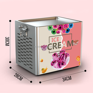 Máquina de rollos de hielo frito de mesa mini fabricante de helados enrollados de estilo tailandés comercial personalizable - Product Image 4