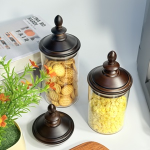 Giáng sinh thủy tinh <span class=keywords><strong>cookie</strong></span> & Kẹo <span class=keywords><strong>Jar</strong></span>-Kín Con dấu khóa hương vị cấp thực phẩm container, trang trí lễ hội cho kỳ nghỉ nhà bếp & Quà Tặng - Product Image 3