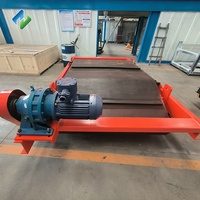Séparateur à bande transporteuse 380V, séparateur magnétique suspendu à bande croisée autonettoyant pour les usines de traitement des matériaux recyclés