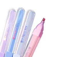 Ensemble de marqueurs surligneurs à pointe oblique multicolores Queenstar 12 couleurs pour l'école, l'université, le bureau et les utilisations promotionnelles