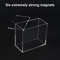 Boîte en acrylique personnalisée emballée individuellement, magnétique forte, transparente et résistante aux UV pour boîte de suralimentation et étui en acrylique Etb