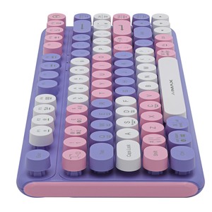 Ultra-nhỏ gọn 81-Key <span class=keywords><strong>LED</strong></span> Backlit Mini Bàn phím cơ khí USB không dây màu xanh chuyển đổi vật liệu nhựa cho chơi game PC Máy tính bảng Máy tính xách tay - Product Image 3