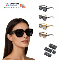 Nuevas Gafas de Sol Cuadradas de Acetato Premium, Gruesas, para Hombre y Mujer, de Alta Calidad, Polarizadas, con Protección UV, para Uso Diario y al Aire Libre