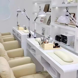 Internet Celebrity Nail Art Table, Japanese-style <b>Simple</b> Nail Salon Table, Single and Double Manicure Table - Product Image 4