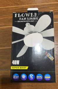 LED Dimmable Portable <b>Socket</b> Fan 3 Color Multifunctional Energy Saving Bulb Fan <b>Screw</b>-in 2-in-1 Electric Ceiling Light with Fan - Product Image 5