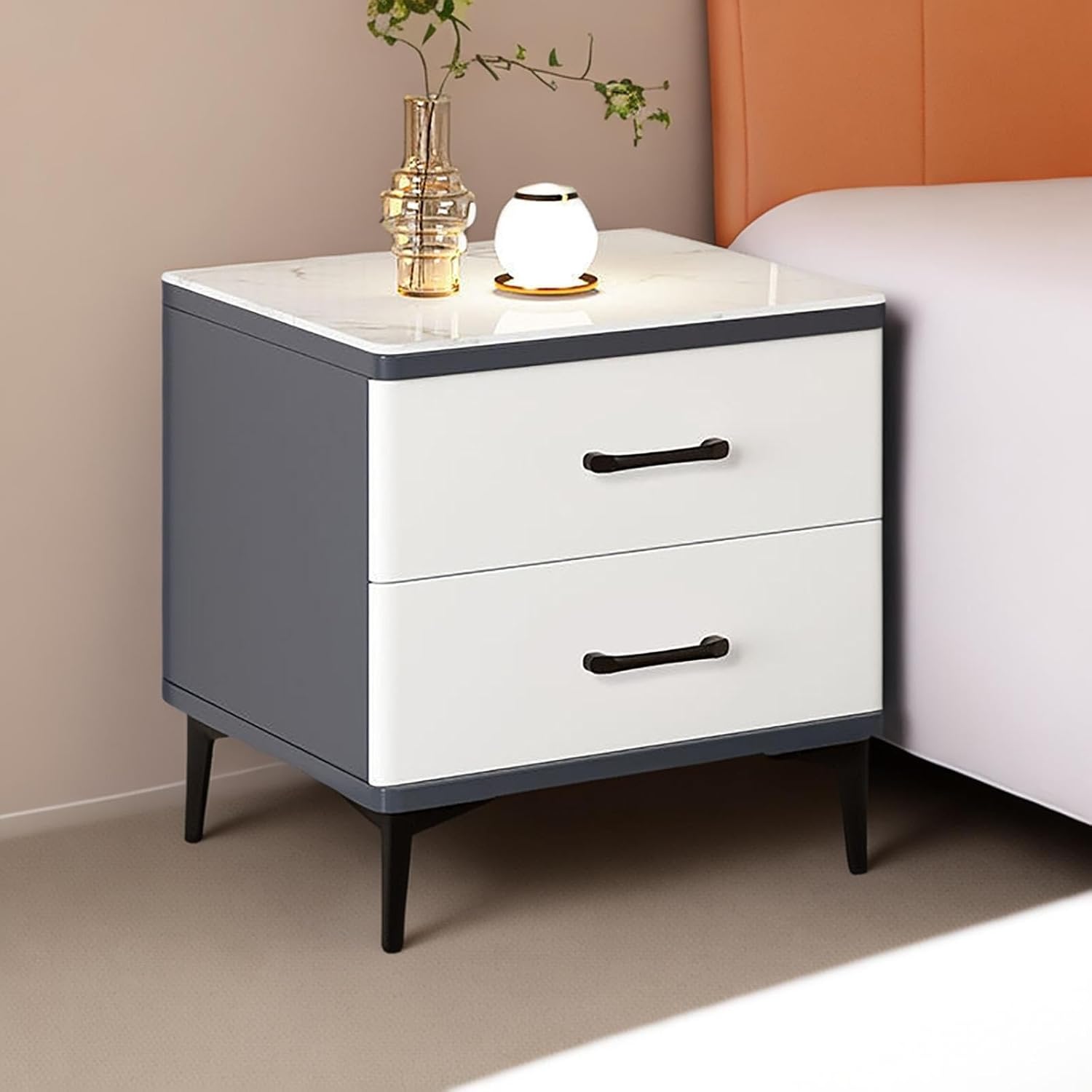 Gris foncé + blanc