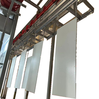 Ligne de revêtement en poudre entièrement automatique pour profilés en aluminium, cabine de pulvérisation, armoire de recyclage de poudre, machine de cuisson et fours de séchage