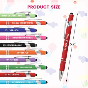 ปากกาลูกลื่นโลหะสีโรสโกลด์แบบนิ่มพร้อมหัวปากกาแบบสัมผัส  สามารถสลักโลโก้แบรนด์ตามสั่งด้วยเลเซอร์ สำหรับใช้ในสำนักงาน - Product Image 2