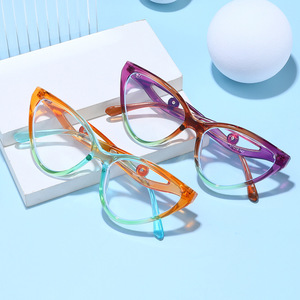 2025 New UV400 bảo vệ phụ nữ bướm Khung kính mát thời trang mô hình đầy màu sắc Trọng lượng nhẹ Retro Kính - Product Image 1