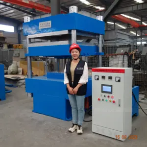 Máquina de prensagem de sola de sapato de 150 toneladas de estação dupla, máquinas de moldagem vulcanizada de borracha epdm
