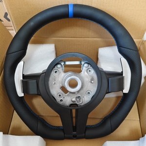 Retrofit Black Blue Steering Wheel for BMW F10 F11 F26 F30 F32 F31 F15 E70 E88 E90 E71 M6 M3 - Product Image 6