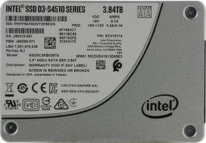 Nouvelle disque SSD interne Intel 3,84 To SATA 6 Gbit/s 2,5 pouces TLC (SC2KB038T801D3 S4510) avec boîtier métallique pour ordinateur de bureau, garantie 1 an - Product Image 6