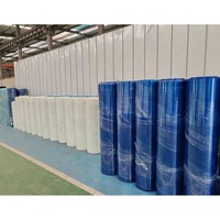 Panneaux en plastique coloré FRP, plaques plates, rouleaux de fibre de verre FRP, rouleaux de toiture GRP, rouleaux de fibre de verre bleus