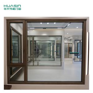 <span class=keywords><strong>Ventana</strong></span> Abatible de Madera Revestida de Aluminio de Lujo con Deslizamiento Suave, Paneles de Vidrio Grandes, Diseño Minimalista, Ahorro de Energía, Uso en Hoteles - Product Image 1