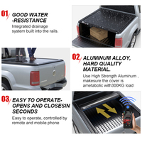Zolionwil couvercle de Tonneau électrique dur en aluminium étanche Ute couverture de lit de camion pour AMAROK HILUX DMAX RANGER 2023 2024 2025 2026