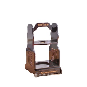 Wooden Wine Rack <b>Retro</b> Hollowed Out Painted Portable Liquor Display For Business <b>Gifts</b> - Product Image 5