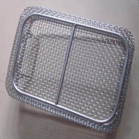 Panier en maille métallique en acier inoxydable pour stérilisation, plateau d'autoclave médical et panier à pain de cuisine