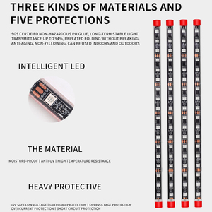 Accessoires d'intérieur de voiture Lumières d'ambiance Bandes lumineuses LED intelligentes Lumière intérieure LED avec application RGB Pédale automatique Décoration de voiture - Product Image 3