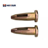 China Supplier Aluminium Formwork Yellow Zinc Solid Hollow Mivan Wedge and Pin for Construction Project Stub Pin 16*70