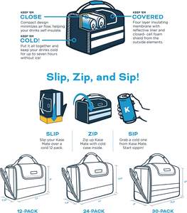 Bolsa enfriadora aislante, bolsa enfriadora suave, selfie para cerveza y, para compras, acampada - Product Image 6