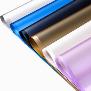 उच्च गुणवत्ता के पर्यावरण के अनुकूल कोरियन वाटरप्रूफ पैकेजिंग पेपर ठोस रंग एज मैट रैपिंग पेपर बुक्विट्स हॉट सेलिंग फूल - Product Image 5