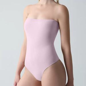 Wholesale Seamless Nylon Bodysuit <b>Shapewear</b> New Style Slimming Camisole <b>Vest</b> Firm Tummy Control Breathable In-Stock Women - Product Image 2