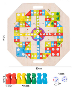 Hai mặt Trung Đông marblesjokers Hội Đồng Quản trị trò chơi rắn gỗ bi và thẻ trò chơi cho 2-4 người chơi trò chơi hội đồng quản trị - Product Image 5