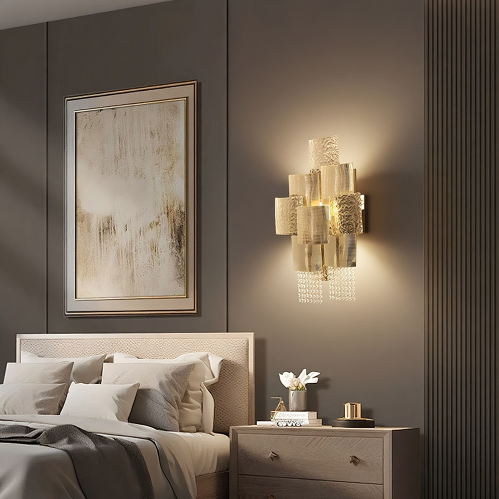Modern Restaurant Fixture Round Drop Crystal Led Living Room RGB Lamp Pop Luxury Design Ceiling Light · image 3