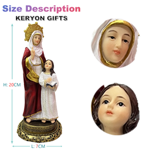 بيع بالجملة نحت ديني مخصص أسلوب النهضة سانت آن مع تمثال ماري مصنوع من الراتنج - Product Image 2