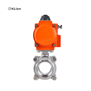 Válvula de bola neumática de doble acción KLION ANSI/ISO/CE de temperatura normal, forjada en acero inoxidable 304/316, roscada, para agua, OEM KZPBT316025A 1.Zero-l - Product Image 2
