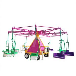 Atracciones de Parque para Interiores y Exteriores, Emocionantes Juegos Mecánicos Portátiles de Fibra de Vidrio, Silla Voladora Montada en Remolque, Certificación CE, en Venta - Product Image 1