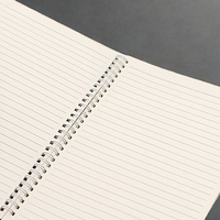 Cahier de croquis personnalisé avec bobine de papier kraft vintage, imprimé avec logo personnalisé, bloc-notes vierge