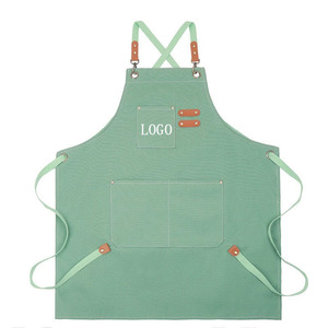 Tablier rose pour <span class=keywords><strong>chef</strong></span> de restaurant ou café, résistant à l'usure, imperméable, anti-taches, avec 3 poches et logo brodé personnalisé à bas prix - Product Image 2