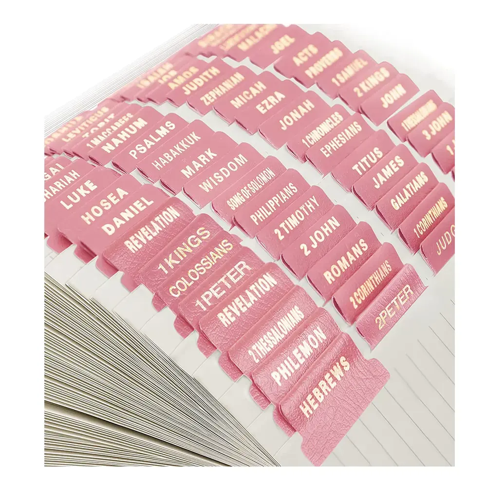 Individuelle Bibel-Tabs für das Studieren der Bibel Journaling-Zubehör christliches Geschenk für Damen großes Druckbuch Tabs für Damen Kinder rosa Geschenk