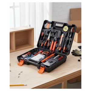 32PCS Carbon Steel Household <b>Hand</b> <b>Tool</b> <b>Set</b> with Bit Holder Portable Home Repair <b>Tool</b> Kit and Hard Case - Product Image 3