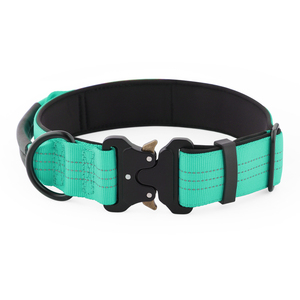Collar táctico para perro Cross Border Handle, con bombas a prueba de explosiones, para perros grandes, medianos y pequeños, con cuello dorado con volantes, antipérdida - Product Image 1
